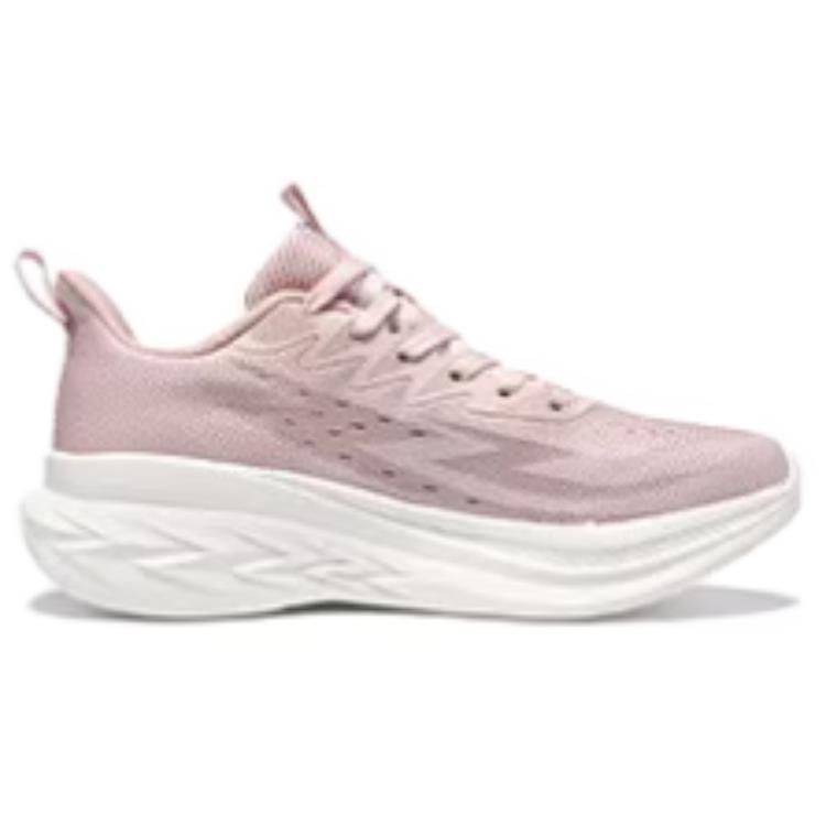 361° Cushioning, Wear Resistant Low top Casual Sprint Running Shoes Women’s Pink White