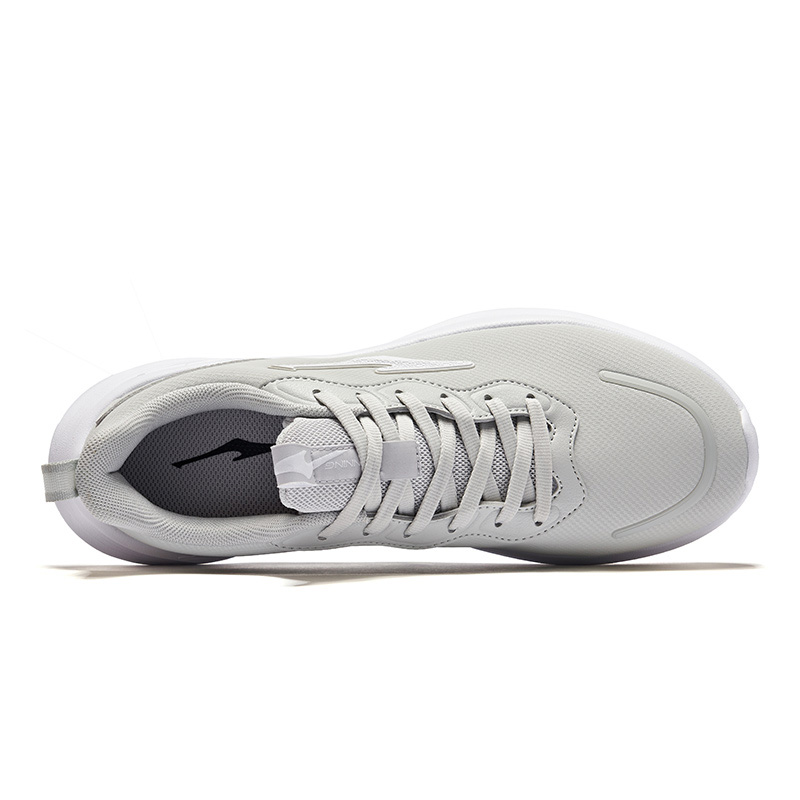 Erke Cushioning Slip Resistant Lightweight Low top Casual Running Shoes Men’s Gray White