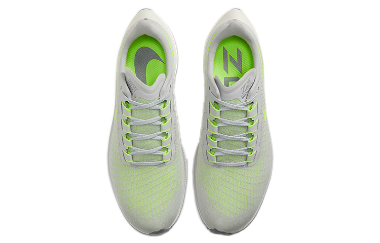 Мужские кроссовки Nike Pegasus 37 (серо-зеленые) — фото 4