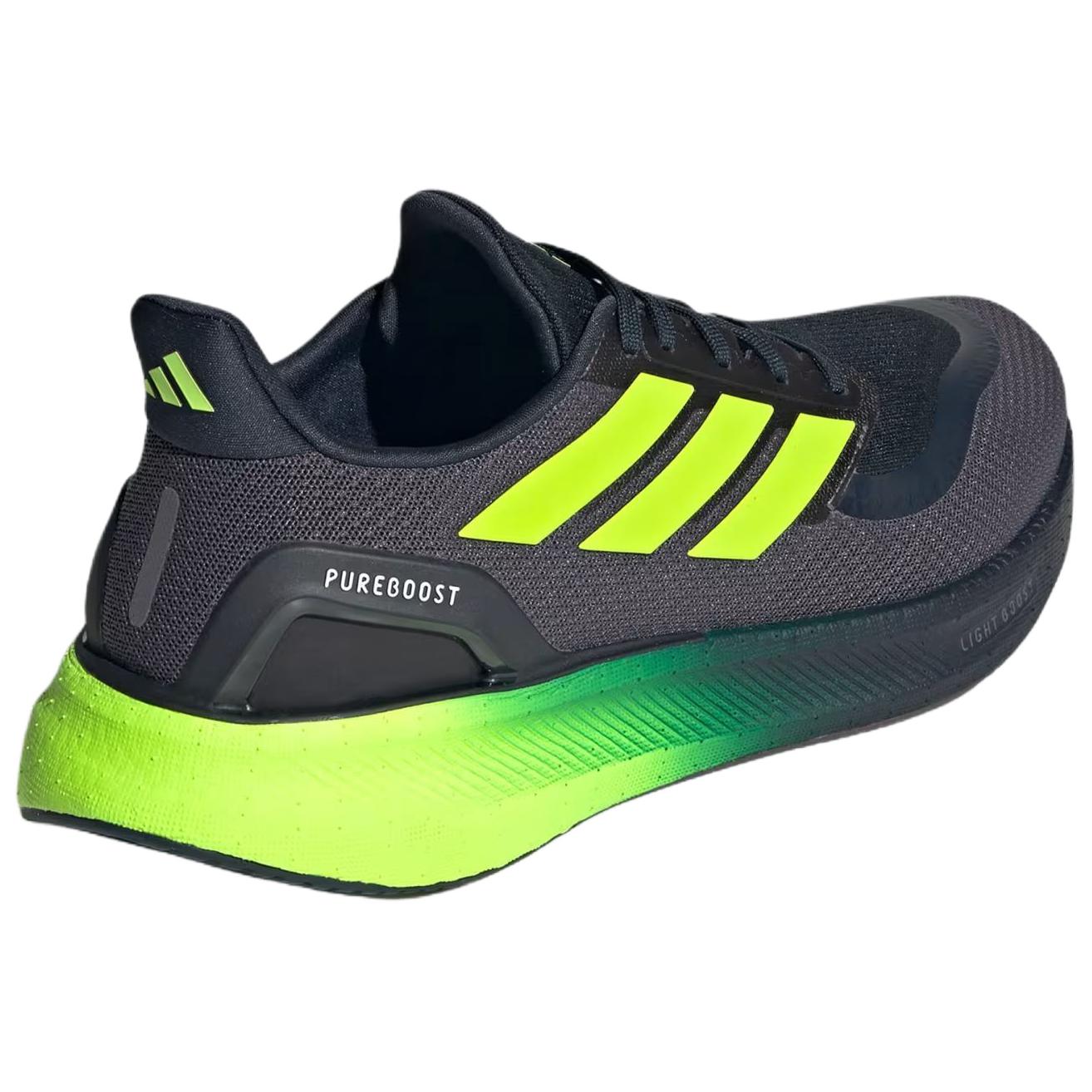 Adidas PUREBOOST 5 Slip Resistant Abrasion Resistant Low top Casual Running Shoes Men’s Black Green
