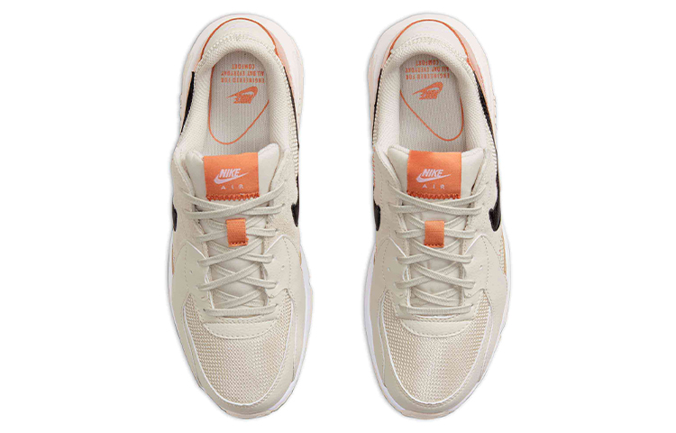 Женские кроссовки Nike Air Max Excee (бежево-оранжевые) — Бежевыйбелый / оранжевый — фото 4