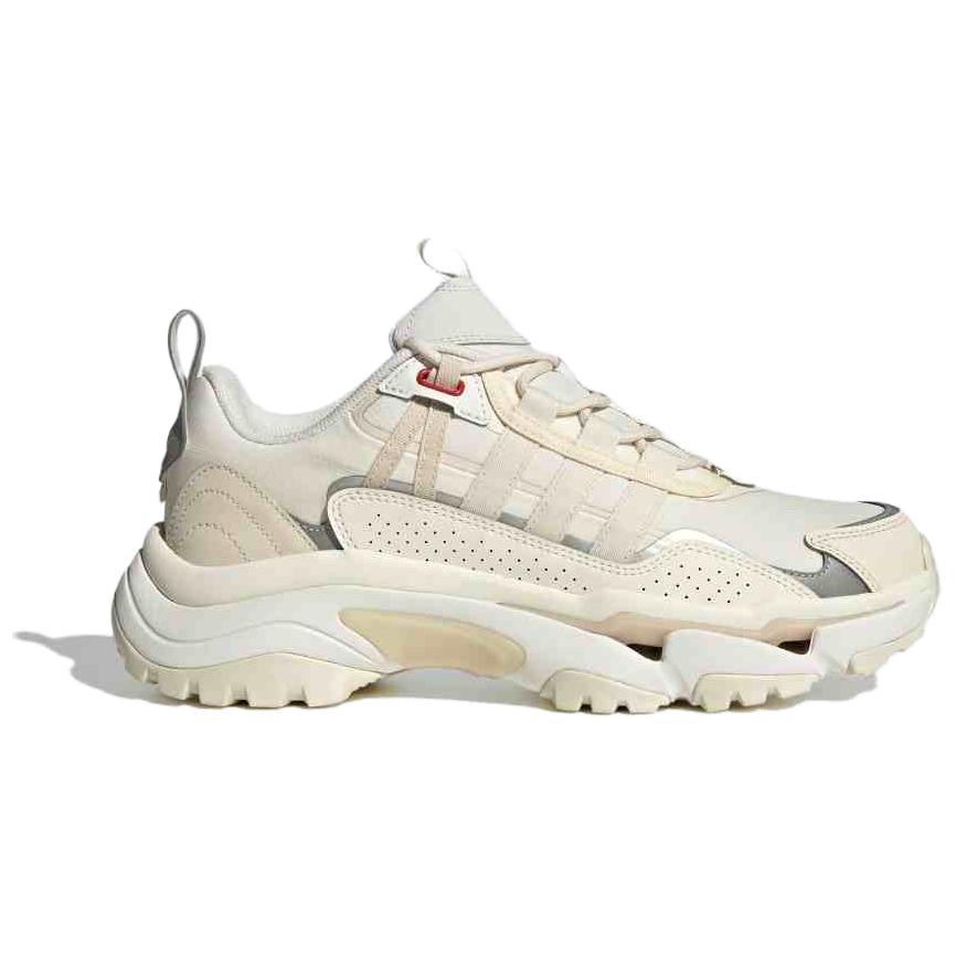Adidas PU, Textile, Synthetic Leather Cushioning Slip Resistant Low top Running Shoes Unisex Ecru