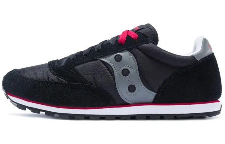 Saucony Jazz Low Pro Vintage Low top Running Shoes Men's Black Gray Red