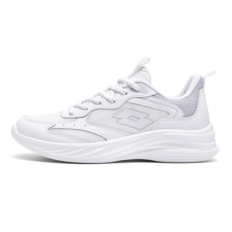 LOTTO Sportlife Cushioning Abrasion Resistant Lightweight Breathable Low top Casual Running Shoes Women’s White Purple