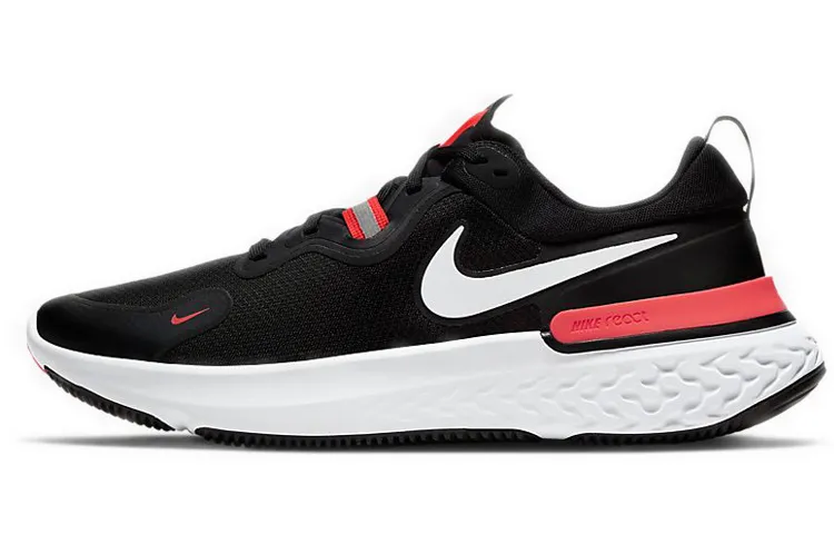 Nike React Miler Black Laser Crimson