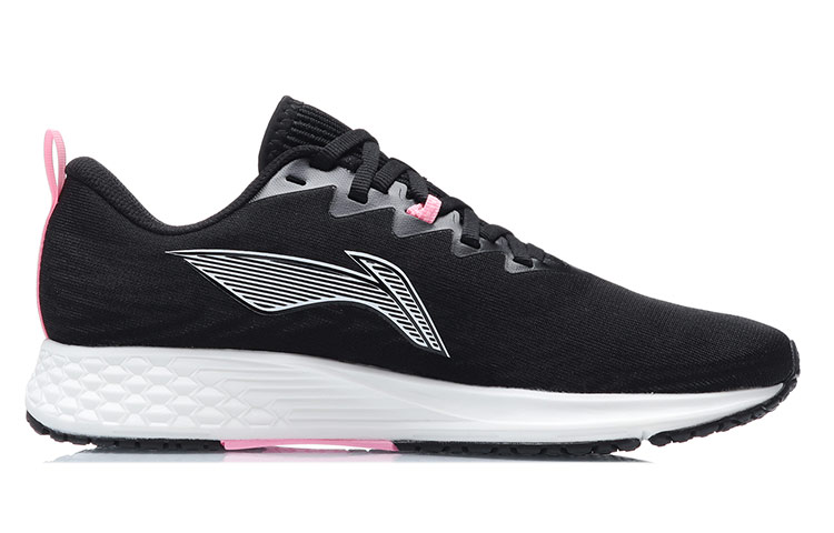 Li Ning Red Hare 4 Low top Fabric Abrasion Resistant Breathable Running Shoes Women’s Black