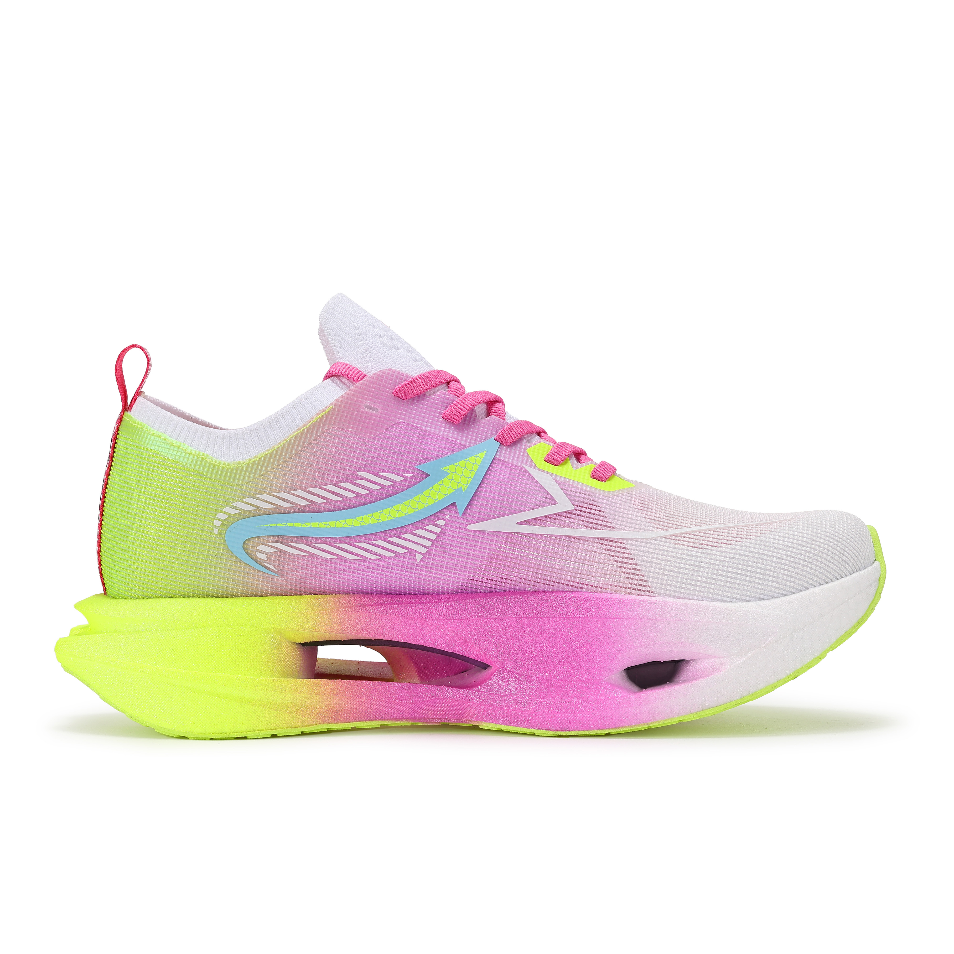 JINGYE Breathable, Impact Resistant, Lightweight Low top Marathon Running Shoes Unisex Hot And Spicy Electric
