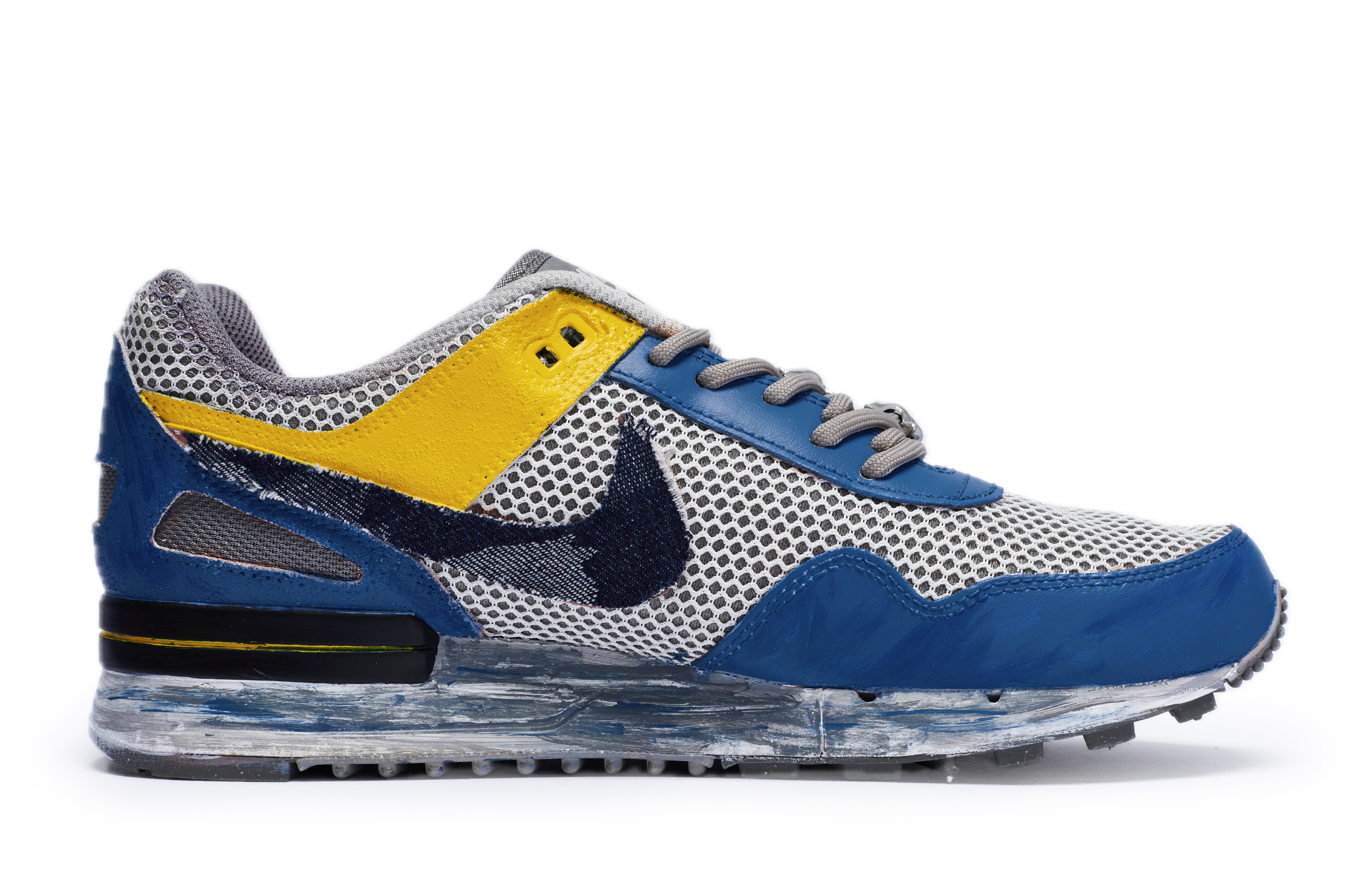 Nike Air Pegasus 89 Low top Casual Running Shoes Men’s Blue Yellow Gray
