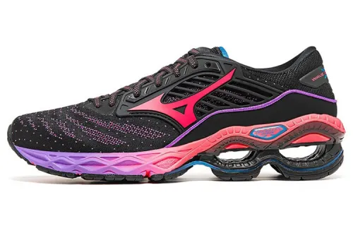 Mizuno Textile, Synthetic Leather, Mesh Cushioning Slip Resistant Abrasion Resistant Breathable Low top Running Shoes