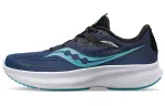 Saucony Ride 15 Versatile Fabric Cushioning Slip Resistant Abrasion Resistant Low top Running Shoes Men's Blue
