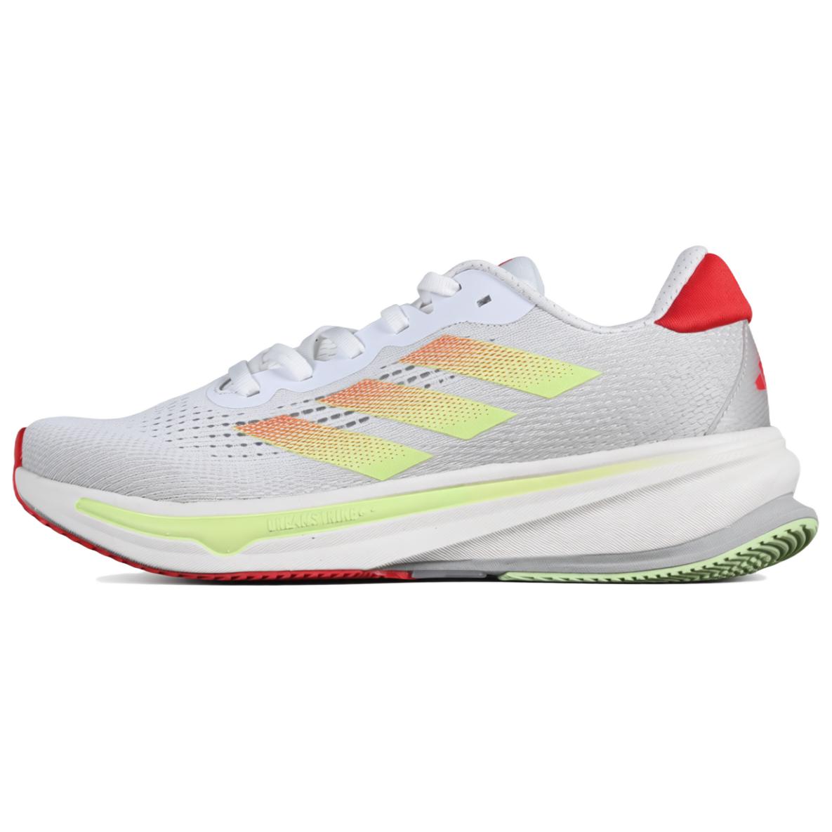 Adidas SUPERNOVA RISE Slip Resistant Abrasion Resistant Low top Running Shoes Men's White Red
