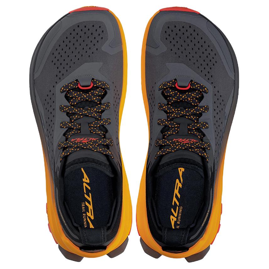 Altra OLYMPUS 6 Abrasion Resistant Breathable Low top Running Shoes Men’s Black Orange