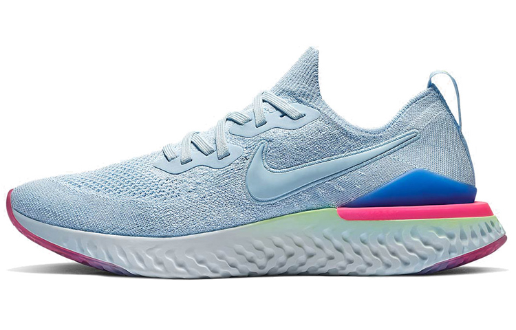 Кроссовки Nike Nike Epic React Flyknit 2 (белый / синий / розовый)