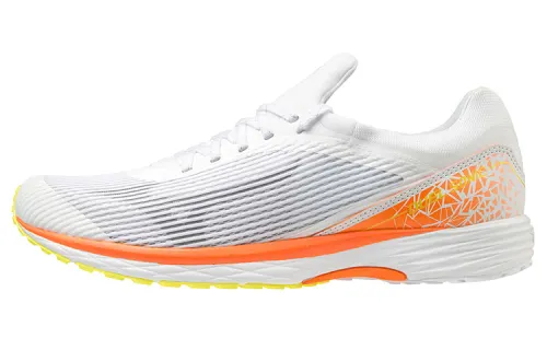 Mizuno Anti-Slip And Wear-Resistant Breathable Low-Top Athletic Shoes Men's White Orange