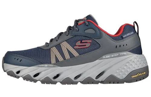 Skechers Glide Step Running Shoes Men's Low Top Blue/Gray