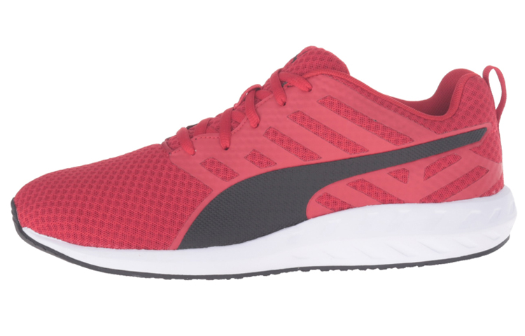 PUMA Flare Mesh Running Cushioning Slip Resistant Abrasion Resistant Low top Running Shoes Men's Red Black