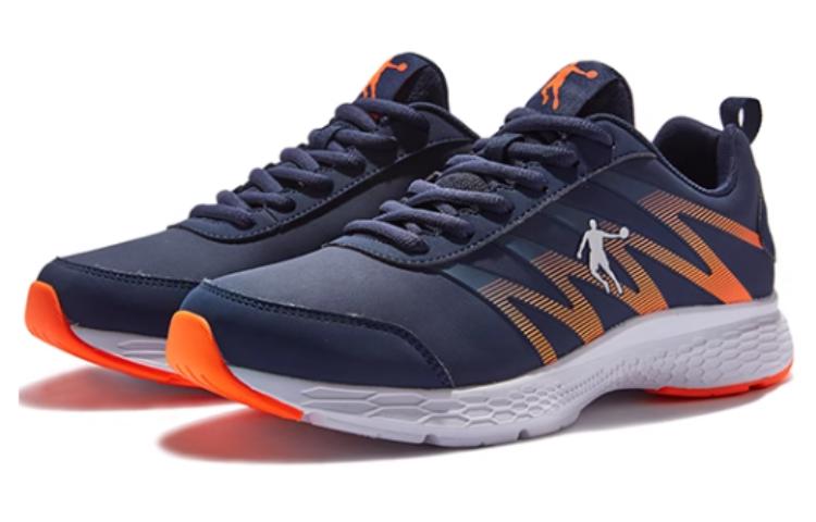QIAODAN Lingdong Cushioning, Wear Resistant Low top Casual Running Shoes Men’s Blue Orange