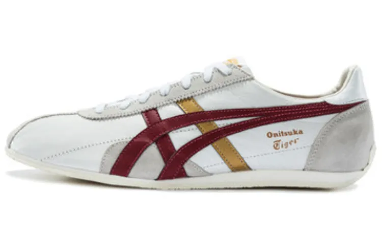 Onitsuka Tiger Runspark Synthetic Leather Low top Casual Running Shoes Unisex White Red Yellow
