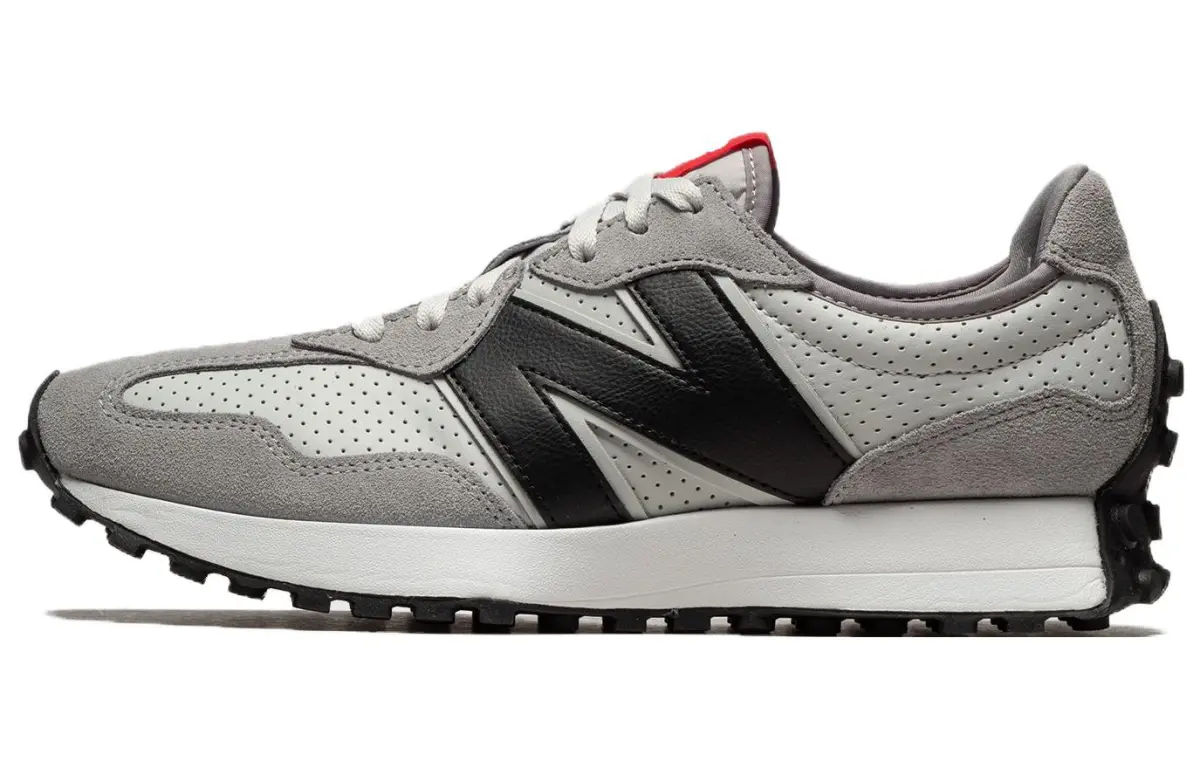 New Balance NB 327 Vintage Textile, Leather Cushioning Abrasion Resistant Breathable Low top Running Shoes Unisex