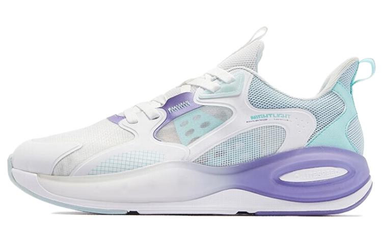 QIAODAN Cushioning Slip Resistant Low top Running Shoes Men’s Jordan White/Tranquil Blue