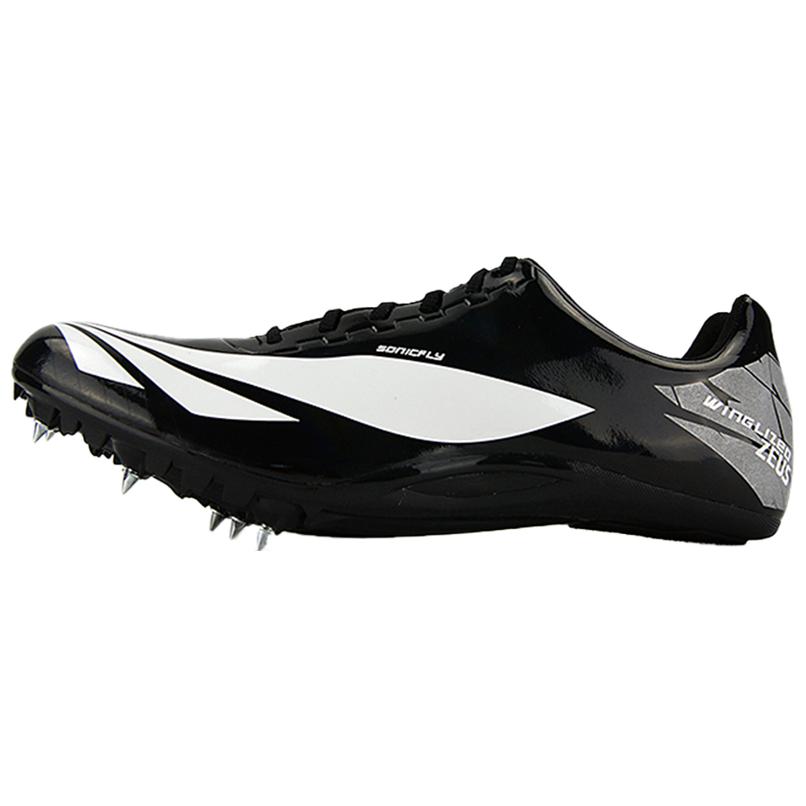 Winglized Slip Resistant Abrasion Resistant Low top Sprint Running Shoes Unisex Obsidian Black
