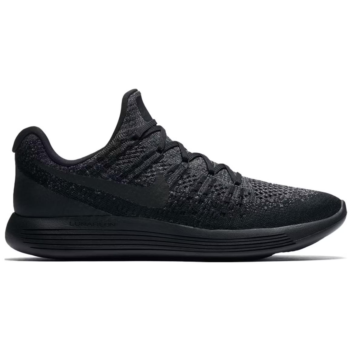 Nike Lunar Epic Low Flyknit 2 Black Dark Grey