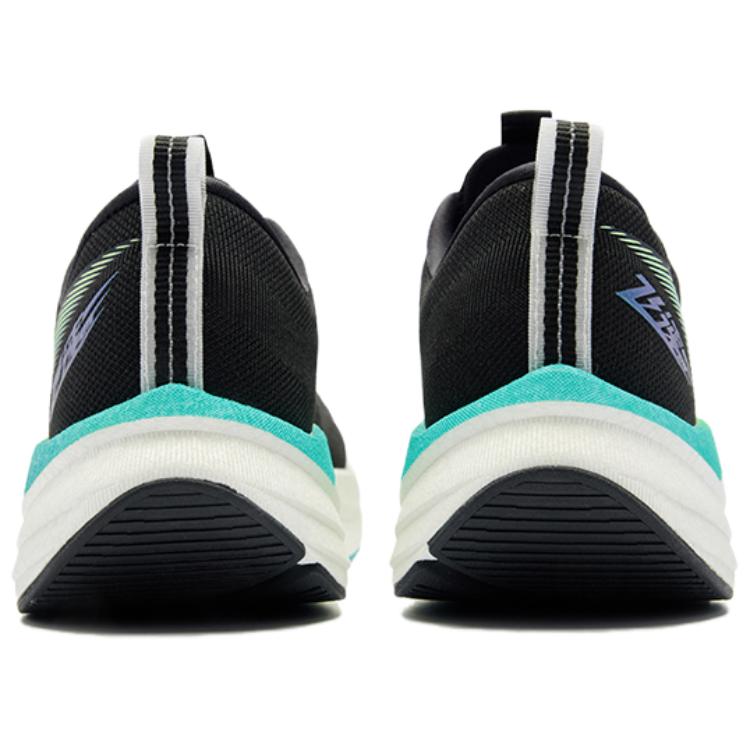 QIAODAN Flying Speed 3LITE Cushioning Slip Resistant Abrasion Resistant Low top Casual Running Shoes Men’s Black White