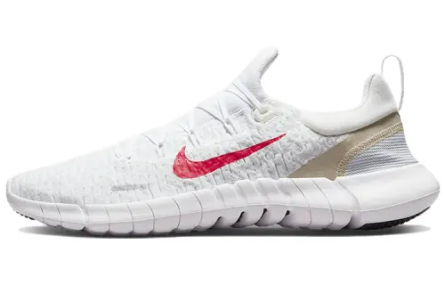 Nike Free Run 5.0 Next Nature White Siren Red Sanddrift