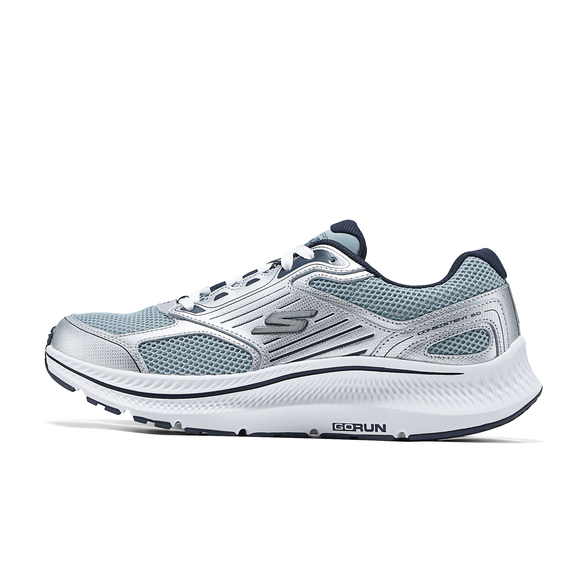 Skechers Go Run Consistent 2.0 Low top Running Shoes Men’s Silver
