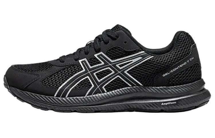 ASICS Gel Contend 7 Textile, Synthetic Leather Cushioning Abrasion Resistant Cushioning, Wear Resistant Low top Casual