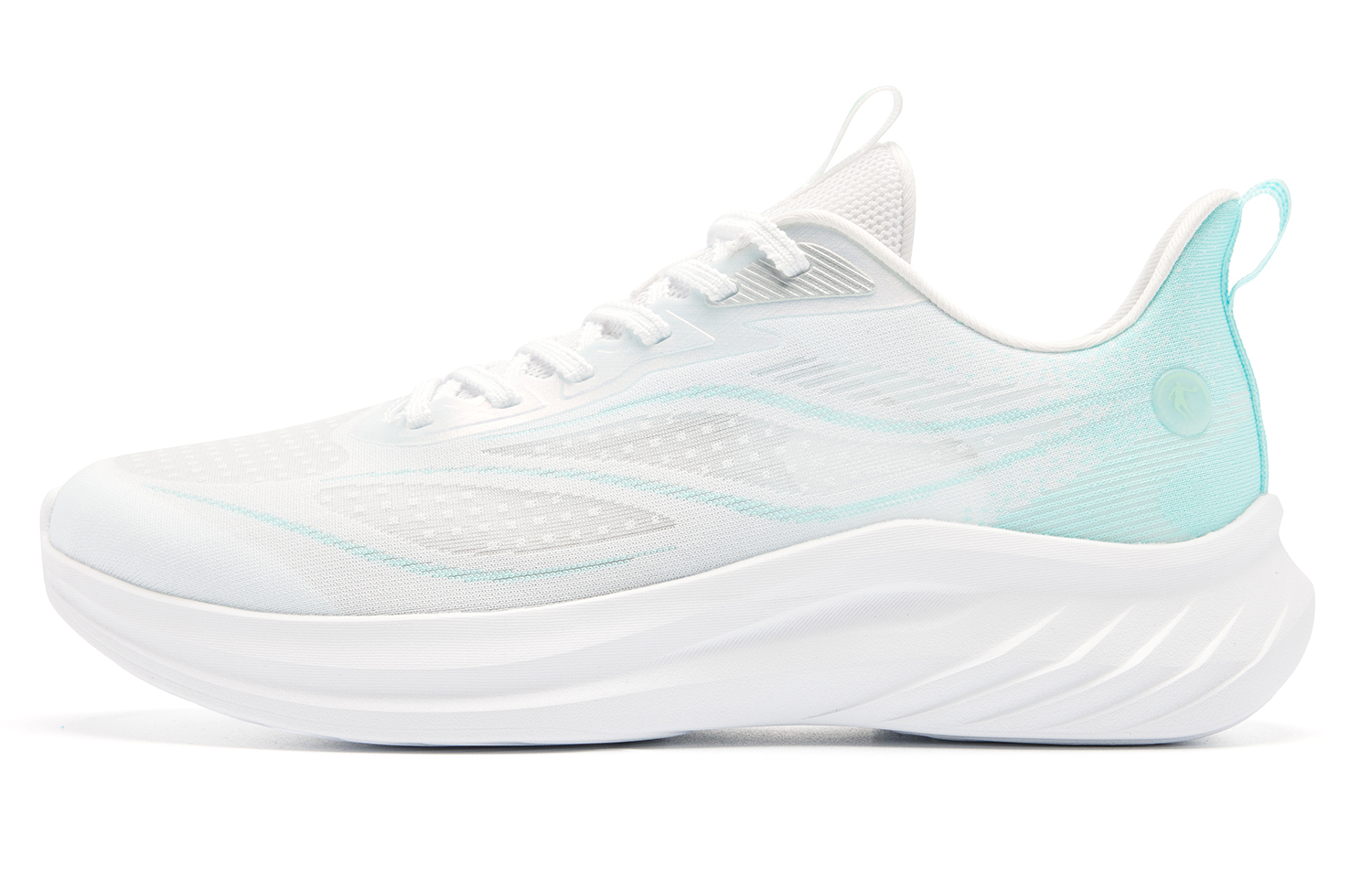QIAODAN Light Speed 5.0LITE Low top Casual Running Shoes Men’s White Blue