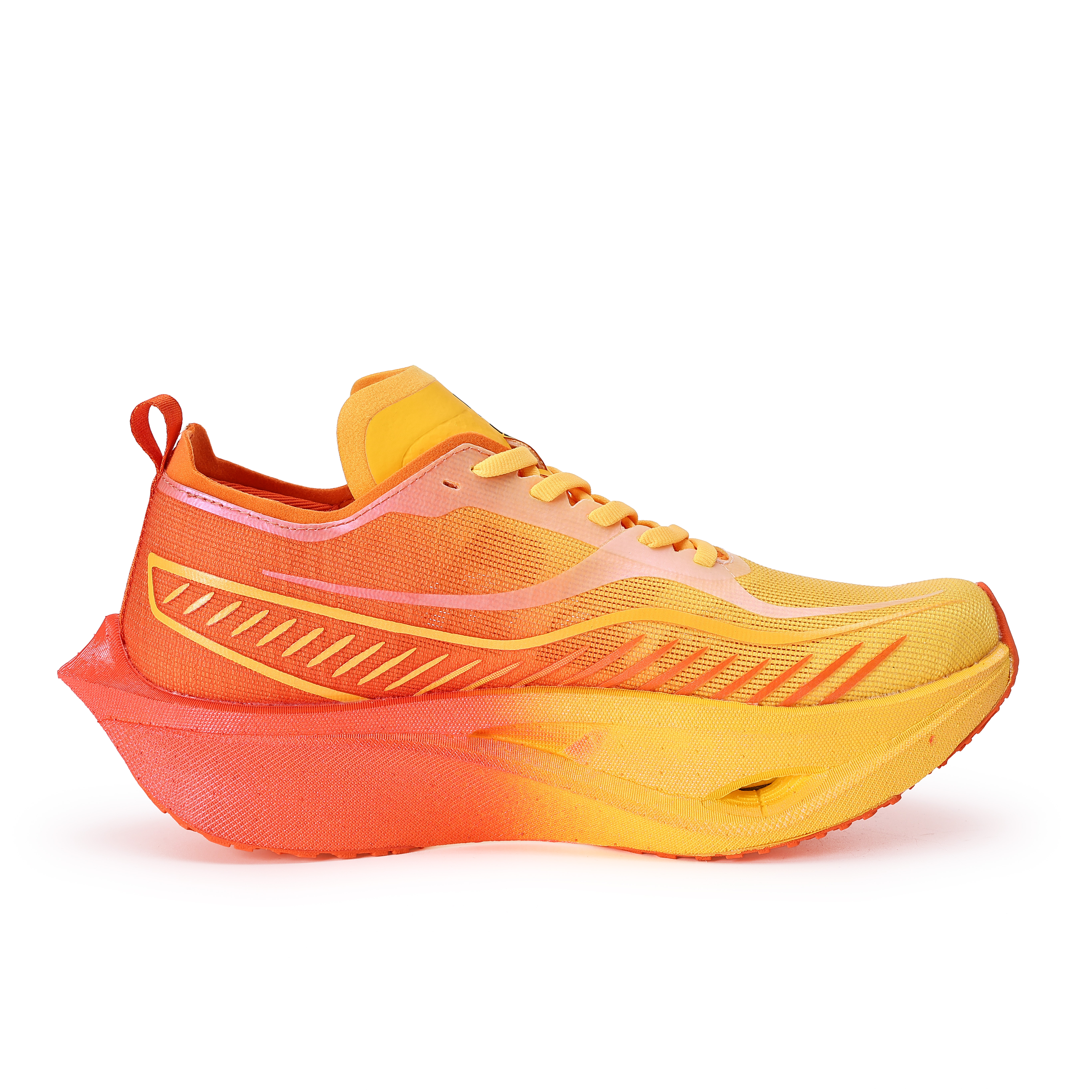 BYLEN Cushioning Slip Resistant Abrasion Resistant Waterproof Low top Running Shoes Unisex Good Things Double Orange
