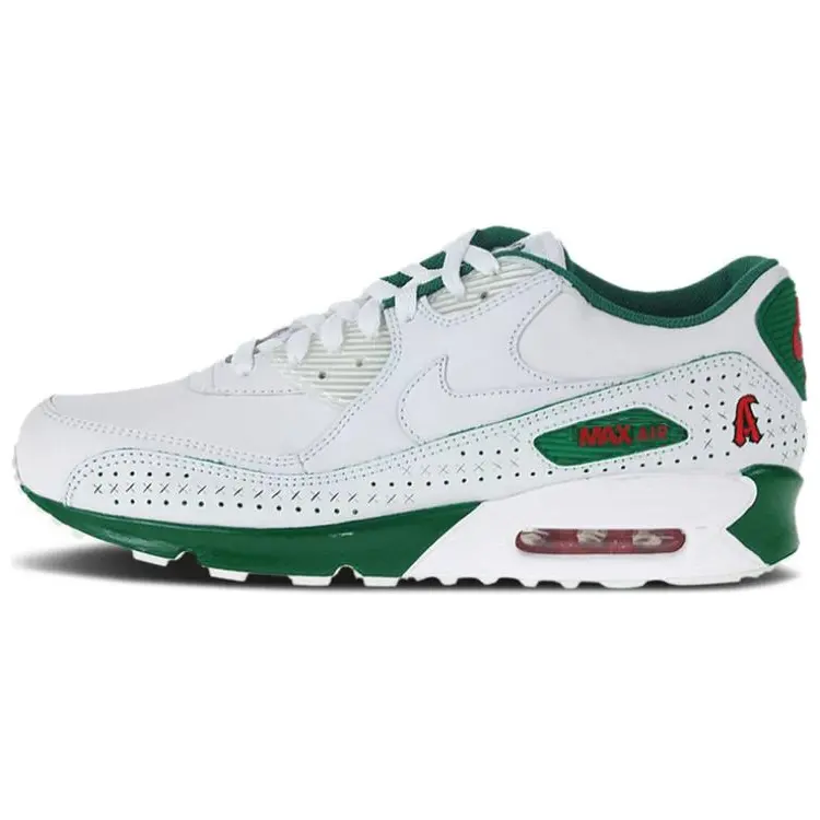 Nike Air Max 90 Low top Running Shoes Unisex White Green