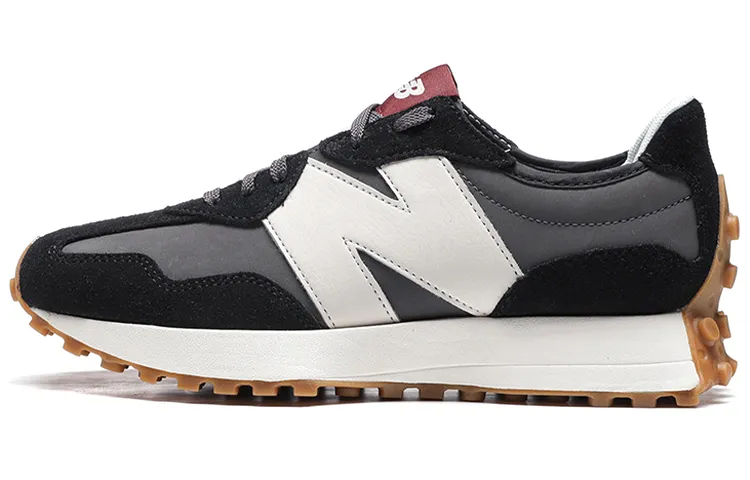 New Balance NB 327 Abrasion Resistant Low top Casual City Commuting Running Shoes Women's Black Gray
