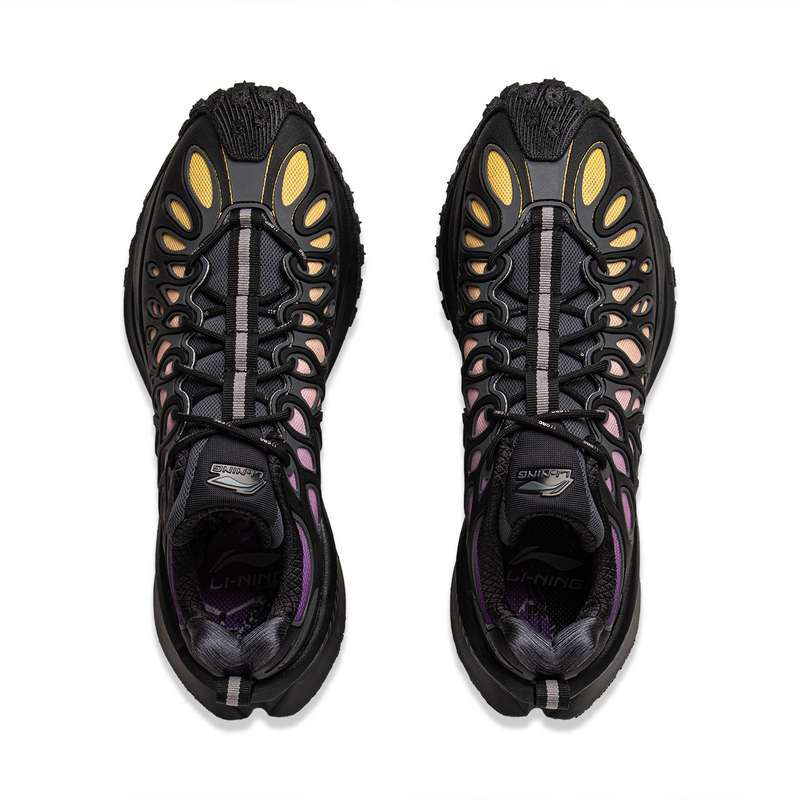 Li Ning Ranger CRC Cushioning Abrasion Resistant Coverage Low top Casual Running Shoes Unisex Black