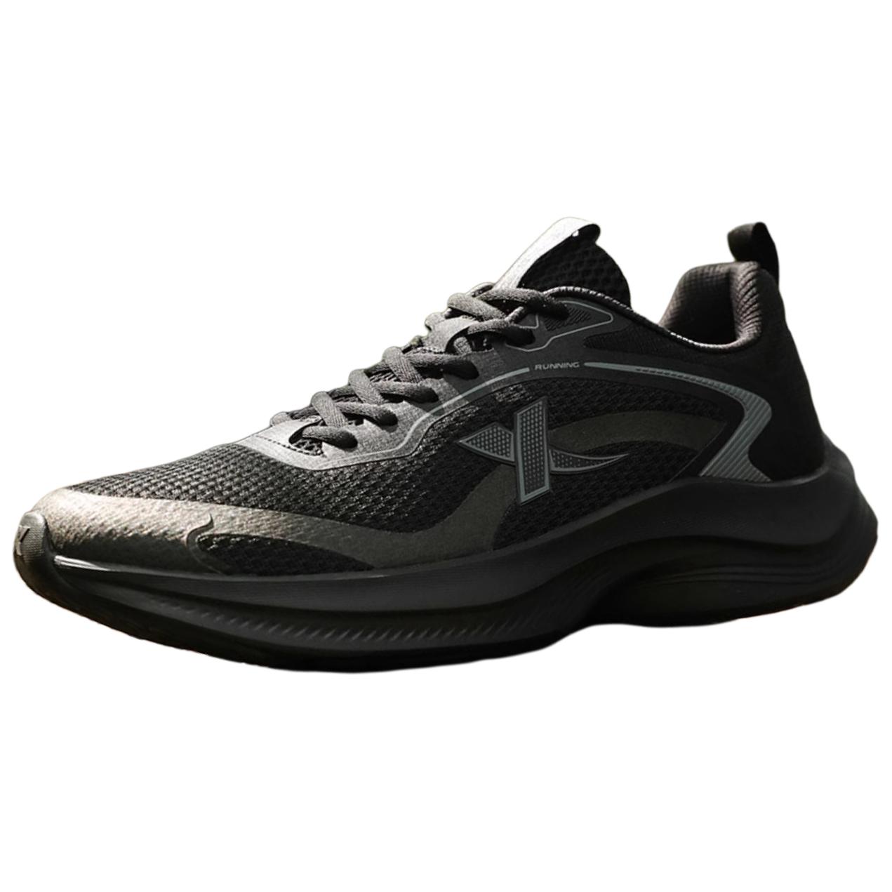 XTEP Cushioning Breathable Slip Resistant Low top Casual Sprint Running Shoes Men’s Black Gray