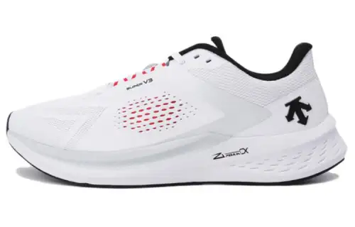 DESCENTE ENERZITE SUPER V3 TPU Cushioning Slip Resistant Low top Sports Running Shoes Unisex Pearl White