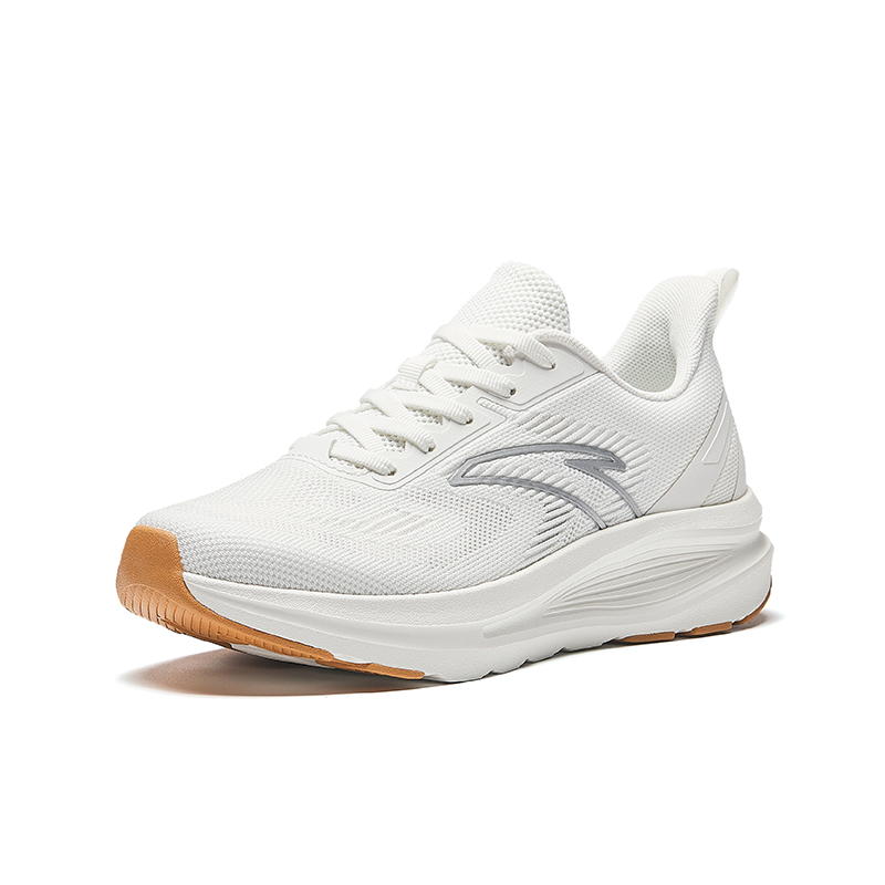 Anta Running Collection Slip Resistant Abrasion Resistant Low top Running Shoes Women’s White Silver