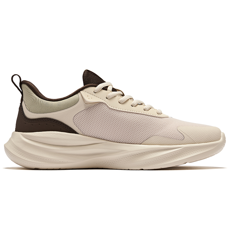 Erke Lingyun Cushioning Breathable Rebound Low top Casual Running Shoes Men’s Tea Brown