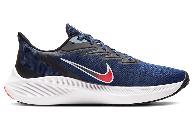 Мужские кроссовки Nike Zoom Winflo 7 (темно-синие) — фото 2