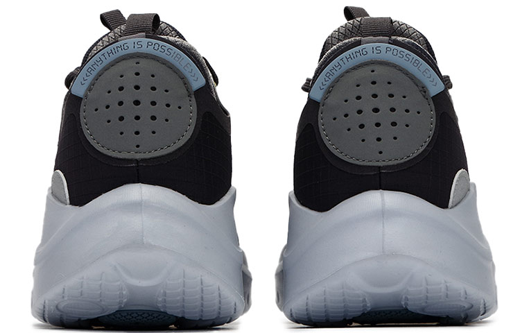 Li Ning Apocalypse Tianqi Cushioning Rebound Low top Running Shoes Men’s Landmark Gray