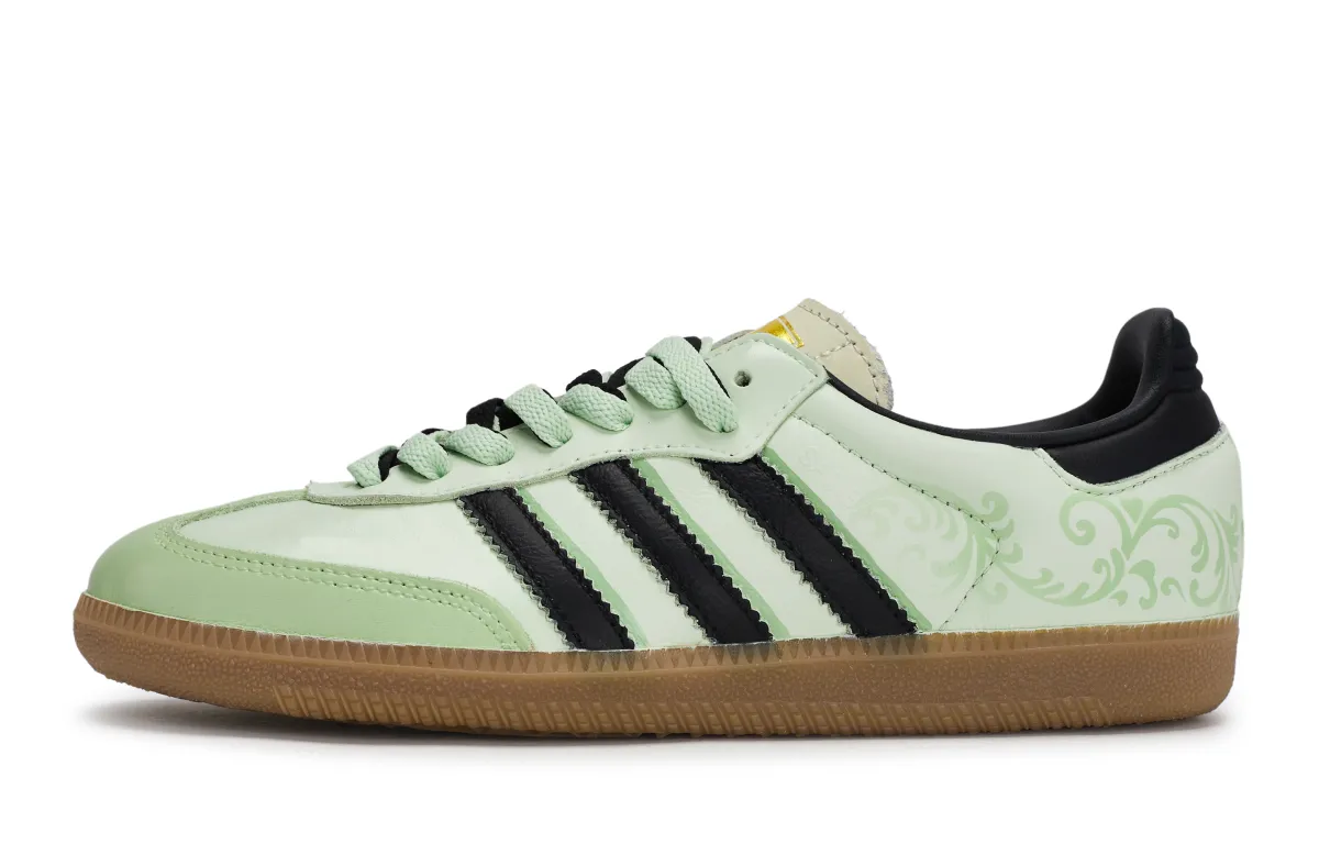Adidas Originals SAMBA OG German Army Trainers Women's Low Top Black/Green