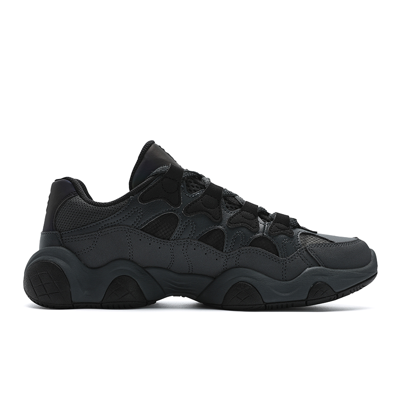 FILA Breathable Balance Rebound Low top Running Shoes Men’s Shadow Black Gray/Black