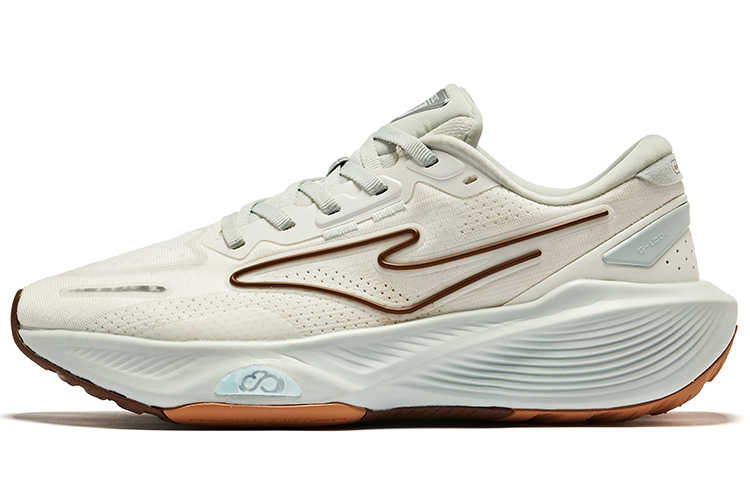 Erke Qidan 5.0 Running Shoes Women’s Low Top Microcrystal White Light Gray Green