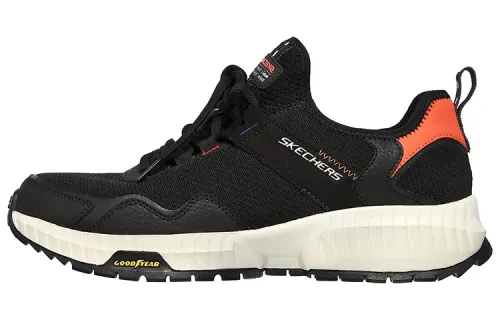 Skechers Street Fle Low top Running Shoes Men's Black Orange