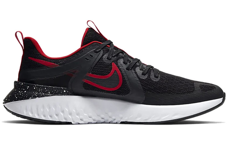 Мужские кроссовки Nike Legend React 2 (черный / красный) — Чёрный / красный — фото 2
