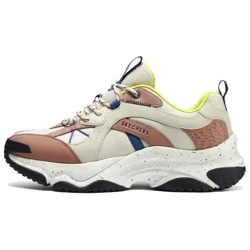 Skechers Street Cushioning Abrasion Resistant Cushioning, Wear Resistant Low top Running Shoes Men's White Brown