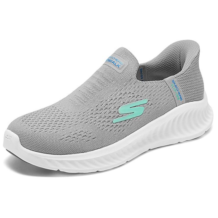 Skechers Women’s GO WALK Fabric Breathable And Lightweight Low top Casual Shoes Women’s Gray