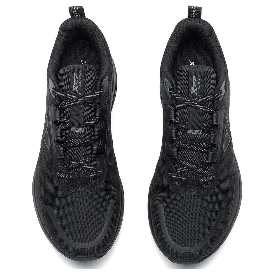 XTEP Cushioning Slip Resistant Low top Casual Running Shoes Men’s Black Gray