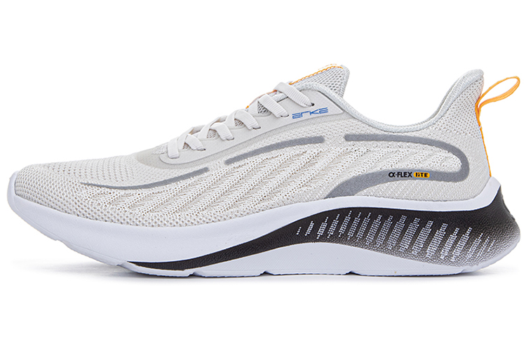 Erke Qitan Lite Cushioning Slip Resistant Abrasion Resistant Low top Running Shoes Men’s Gray Orange
